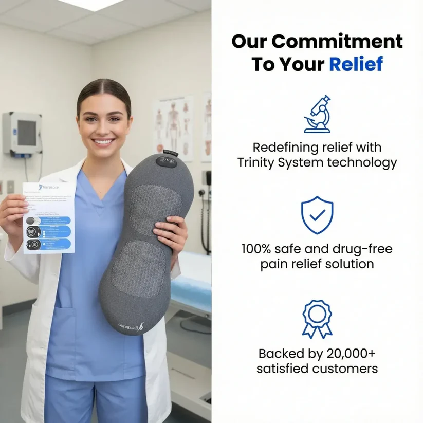 3-in-1 Heated Massage Cushion — Cozy Comfort for Back & Seat