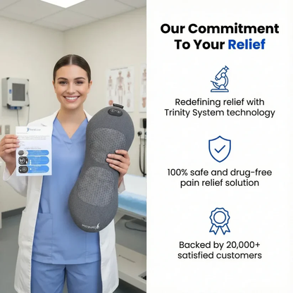 3-in-1 Heated Massage Cushion — Cozy Comfort for Back & Seat