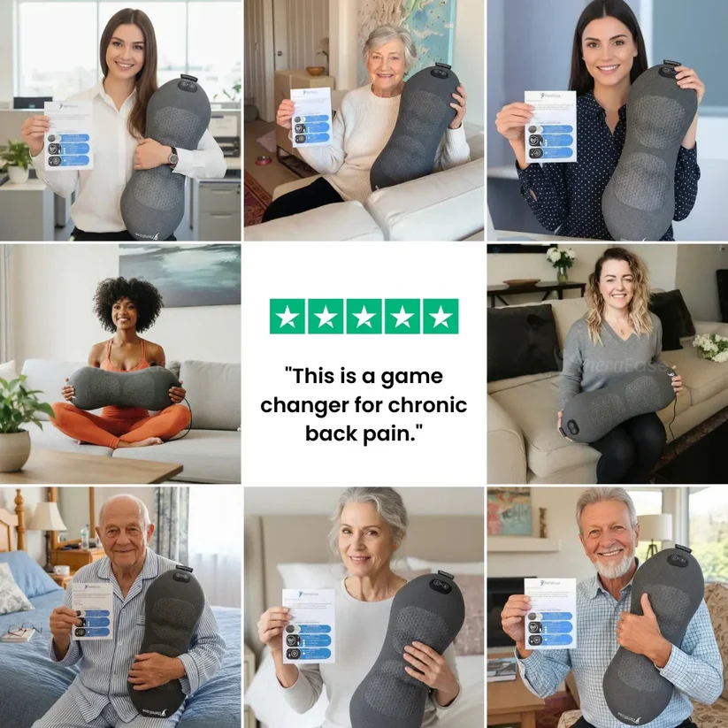 3-in-1 Heated Massage Cushion — Cozy Comfort for Back & Seat