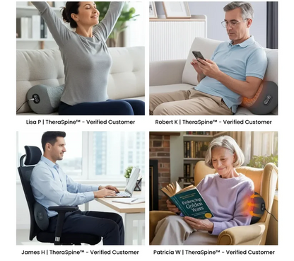 3-in-1 Heated Massage Cushion — Cozy Comfort for Back & Seat