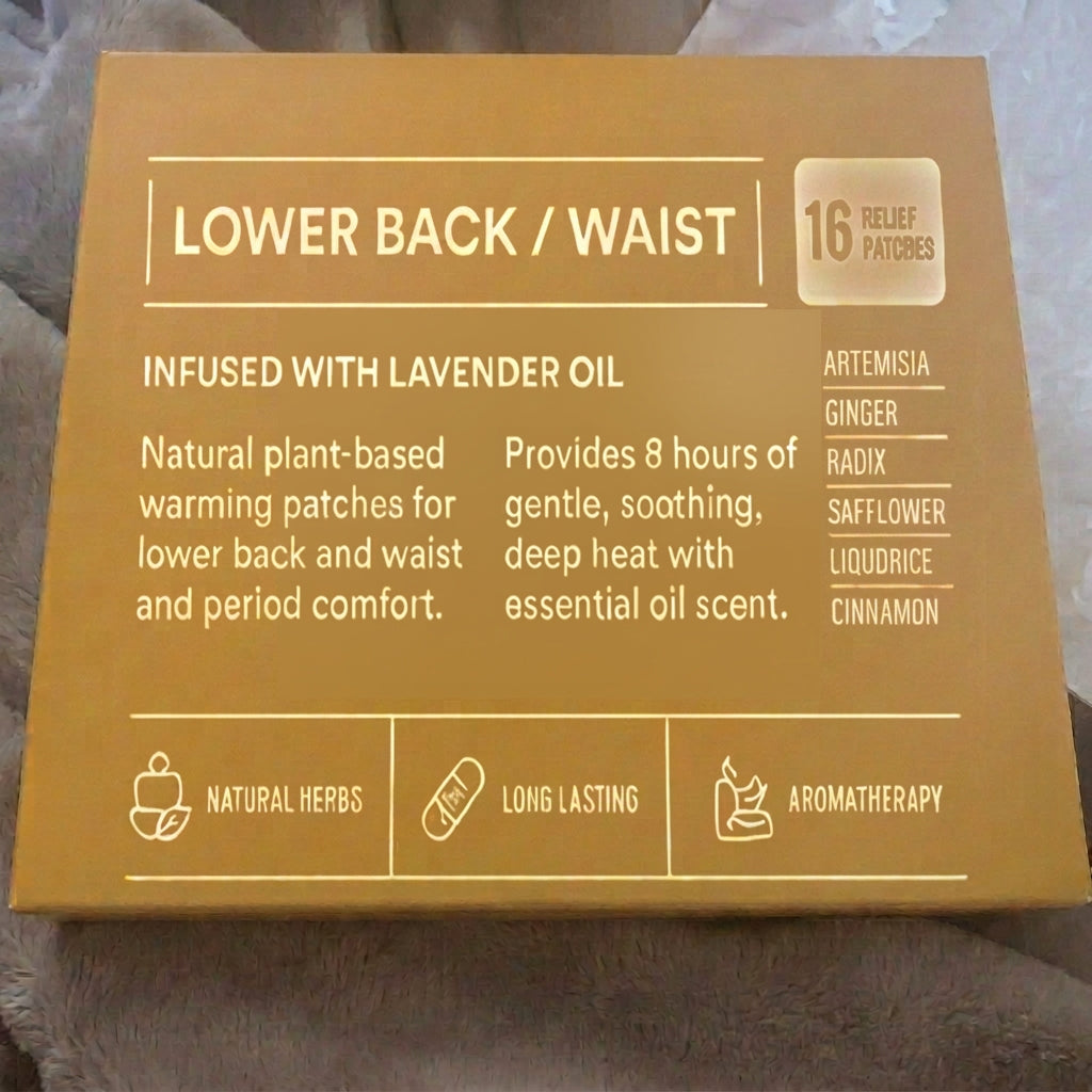 Open box showing individually wrapped warming patches